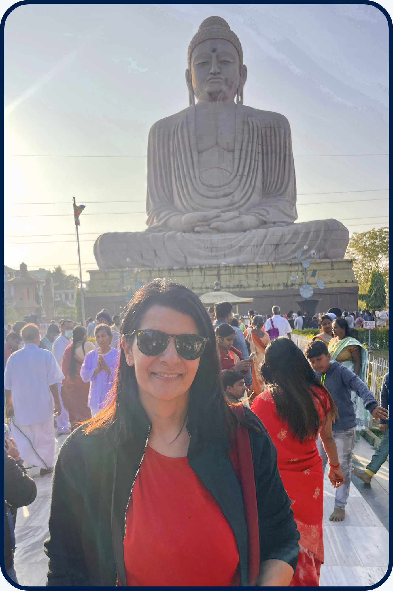 Effie Makri at Bodh Gaya